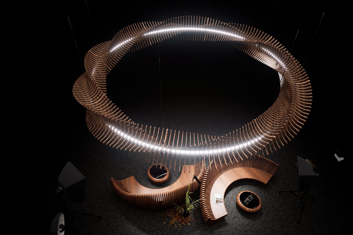 Lobby Bench & Lighting · Hojae Shin · View 3