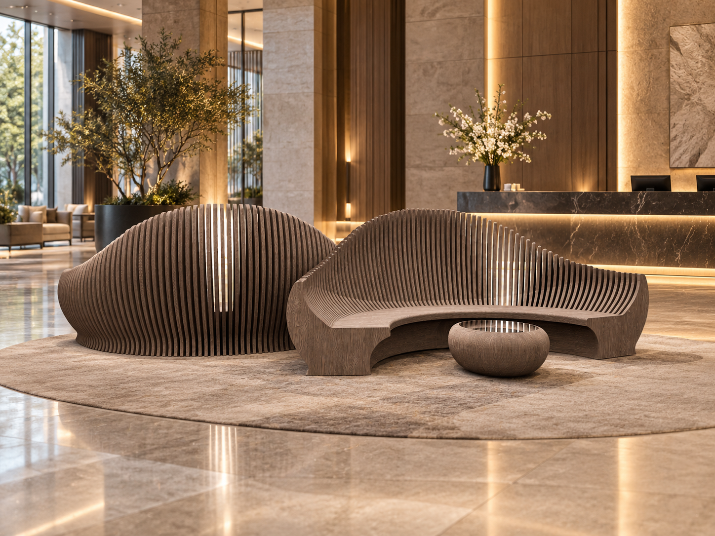 Lobby Bench & Lighting · Hojae Shin · View 2